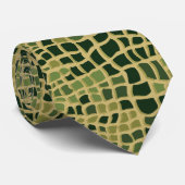 Alligator Pattern Stropdas (Opgerold)