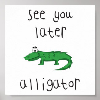 alligator poster