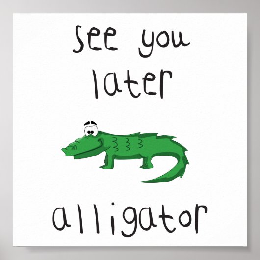 alligator poster (Voorkant)