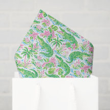 Alligator Preppy Palm Beach Patroon Print