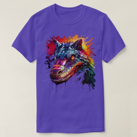 Alligator Rainbow T-shirt (Design voorkant)