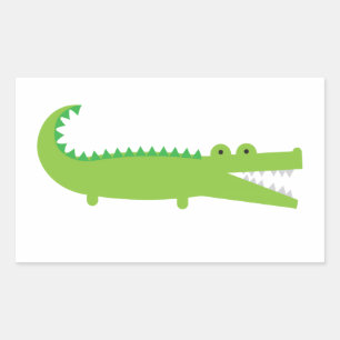 Alligator Rechthoekige Sticker