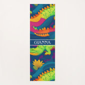 Alligator regenboog kleurrijk gepersonaliseerd pat yogamat (Voorkant)