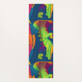 Alligator regenboog kleurrijk gepersonaliseerd pat yogamat (Achterkant)