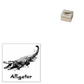 ALLIGATOR REPTILE RUBBER STAMP 	RUBBERSTEMPEL (Gestempeld)