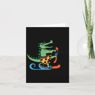 Alligator Reptile water Ski Kaart
