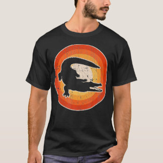 Alligator Retro Vintage 60s 70s Sunset Reptile Ani T-shirt