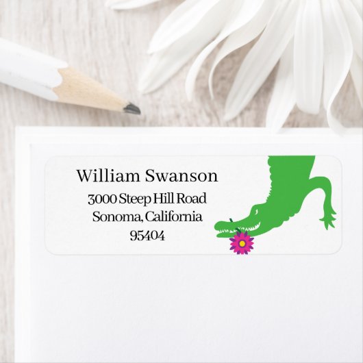Alligator Return Address Label (Insitu)