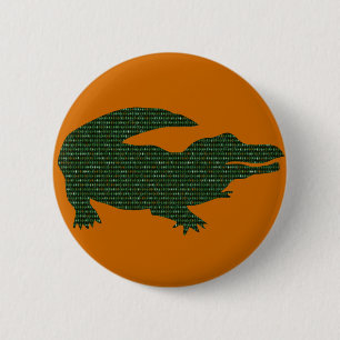 Alligator Ronde Button 5,7 Cm