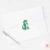 Alligator Ronde Sticker (Envelop)