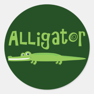 Alligator Ronde Sticker