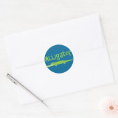 Alligator Ronde Sticker (Envelop)