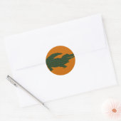 Alligator Ronde Sticker (Envelop)