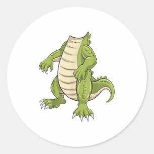 Alligator Shirt Volwassen Kinder Mannen Vrouwen Kr Ronde Sticker