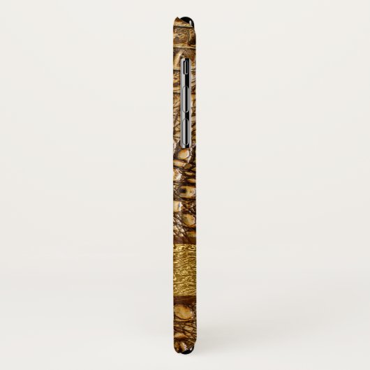 Alligator Skin Custom Mobogram Case-Mate iPhone Case (Achterkant/links)