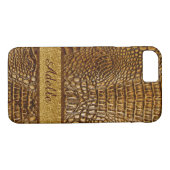 Alligator Skin iPhone 7 Coque sur mesure Mobogram (Dos (Horizontal))
