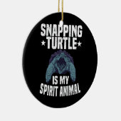 Alligator Snapping Turtle Dad Pet Turtle Keramisch Ornament (Rechts)