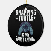 Alligator Snapping Turtle Dad Pet Turtle Keramisch Ornament (Links)