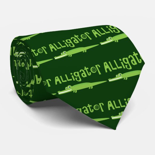 Alligator Stropdas (Opgerold)