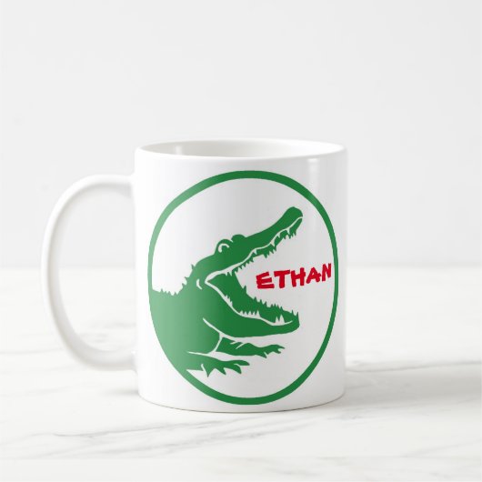 Alligator tasse personnalisée (Gauche)