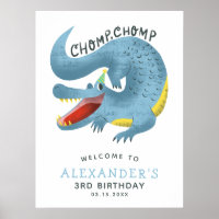 Alligator Theme Boys Birthday Party Welkomstteken