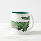 Alligator Tweekleurige Koffiemok (Voorkant rechts)