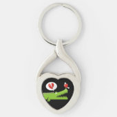 Alligator verliefd sleutelhanger (Voorkant)