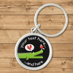Alligator verliefd sleutelhanger