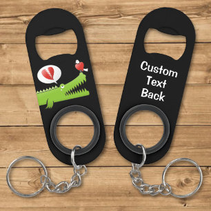 Alligator Verliefd Sleutelhanger Flesopener Mini Flessenopener