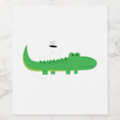 Alligator Wijn Etiket (Enkel label)