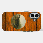 Alligator Wood Grain iPhone 16 Case (Achterkant (horizontaal))