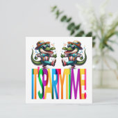 Alligatorfeestijd Kaart (Staand voorkant)