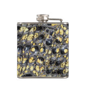 Alligatorhuid Kolf (foto) Heupfles (Achterkant)