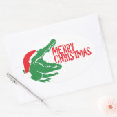 Alligatorkerst sticker (Envelop)