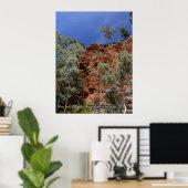 Alligatorkloof met rode kussens poster (Thuiskantoor)