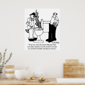 Alligators als afvoerreinigers poster (Keuken)