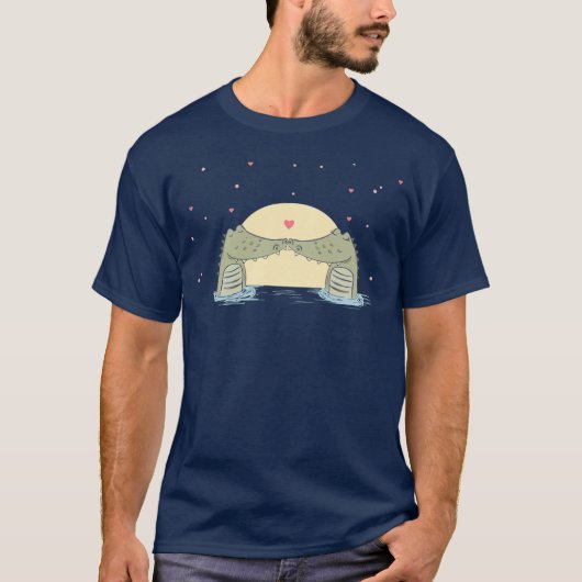 Alligators in Liefde Valentijn T-shirt (Voorkant)