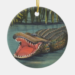 Alligators Keramisch Ornament