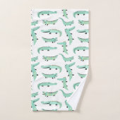 Alligators Tout Autour (Serviette à main)