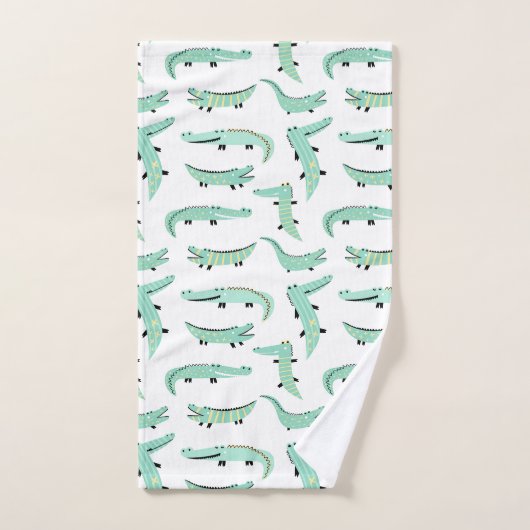 Alligators Tout Autour (Serviette à main)