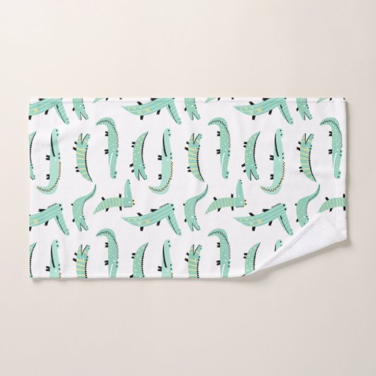 Alligators Tout Autour (Serviette à main)