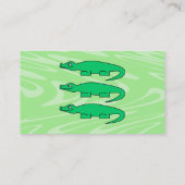 Alligators. Visitekaartje (Achterkant)