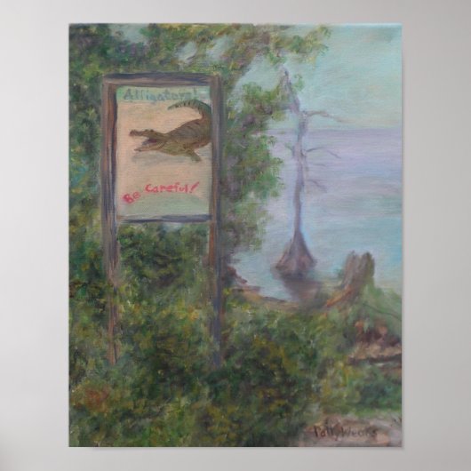 ALLIGATORS! ZORGVULDIG! Poster (Voorkant)