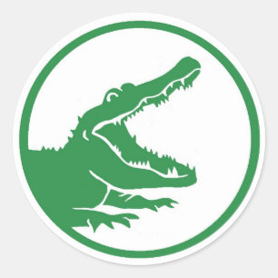 Alligatorsticker Ronde Sticker