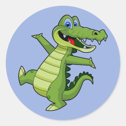 AlligatorStickers Ronde Sticker (Voorkant)