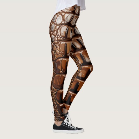 Alligatorstructuur Leggings (Rechts)