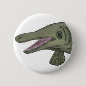 Alligatortandriem Ronde Button 5,7 Cm (Voorkant)