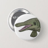 Alligatortandriem Ronde Button 5,7 Cm (Voorkant /achterkant)