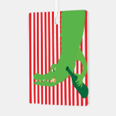 Alligatorwijn Metalen Ornament (Voorkant links)