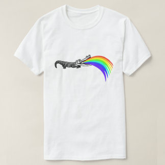 ALLIGAYTOR GAY GATOR RAINBOW VOMIT T-SHIRT